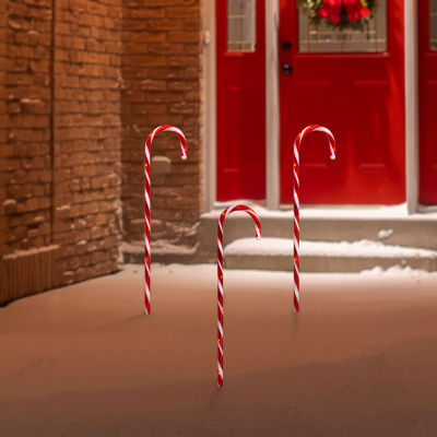 Northlight Candy Cane  Pathway Markers Christmas Yard Art