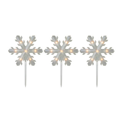 Northlight Prelit Snowflake Lawn Stakes Christmas Yard Art