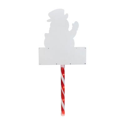 Northlight Lighted Snowman  Lawn Stake Christmas Yard Art