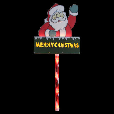 Northlight Prelit Santa Claus Lawn Stake Christmas Yard Art