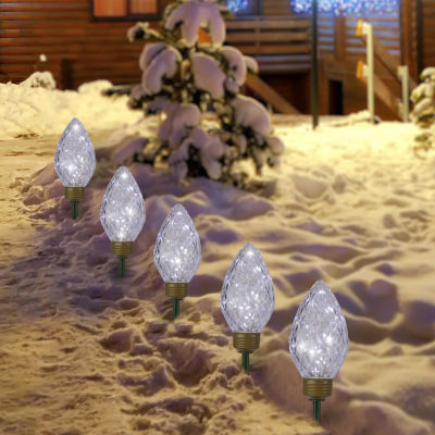 Northlight Led Clear Lights Pathway Marker Christmas Yard Art