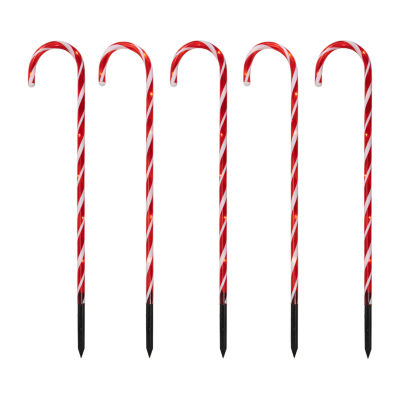 Northlight Lighted Candy Cane Lawn Stakes Christmas Yard Art