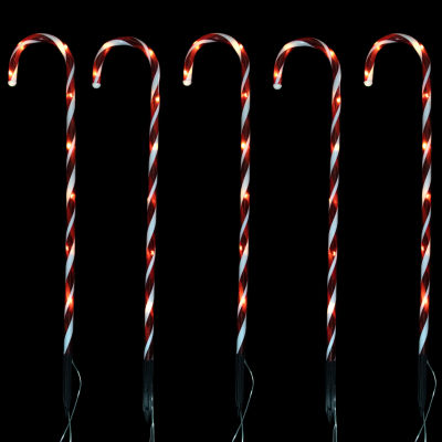 Northlight Lighted Candy Cane Lawn Stakes Christmas Yard Art