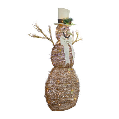 Northlight Led Rattan Snowman Christmas Yard Art