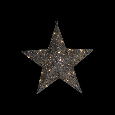 Northlight Led Silver Hanging Star Christmas Holiday Yard Art