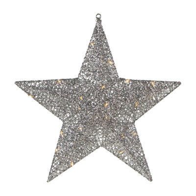 Northlight Led Silver Hanging Star Christmas Holiday Yard Art