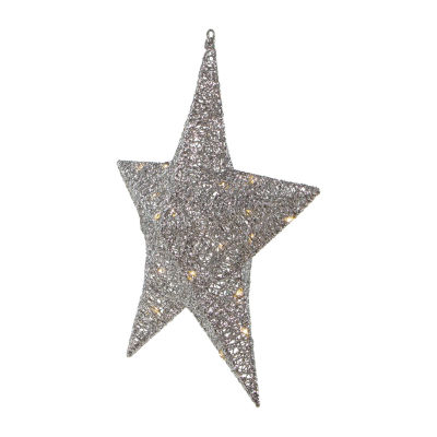 Northlight Led Silver Hanging Star Christmas Yard Art