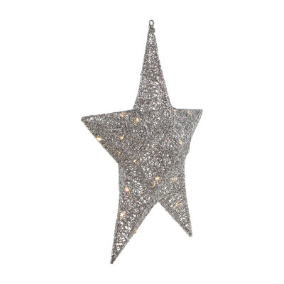 Northlight Led Silver Hanging Star Christmas Holiday Yard Art