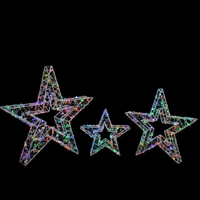 Northlight Lighted Stars Christmas Yard Art