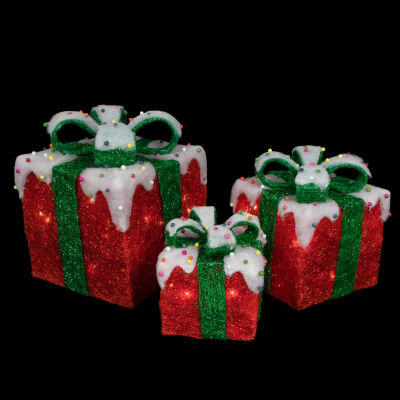 Northlight Lighted Gift Boxes Christmas Yard Art