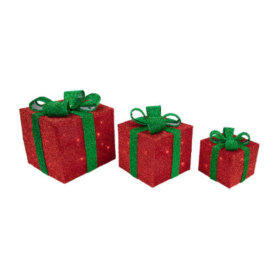 Northlight Lighted Gift Boxes Christmas Yard Art