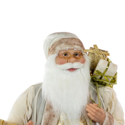 Northlight 36in Gift Bag Santa Figurine