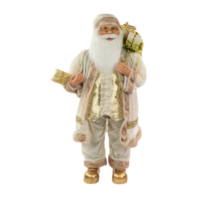 Northlight 36in Gift Bag Santa Figurine