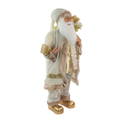 Northlight 36in Gift Bag Santa Figurine