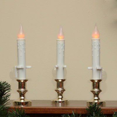 Northlight Led Flickering Window 3-pc. Flameless Candle