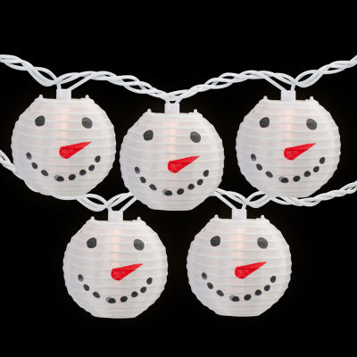 Northlight Snowman Paper Lantern String Lights