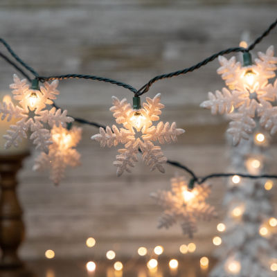 Northlight Glittered Snowflake String Lights