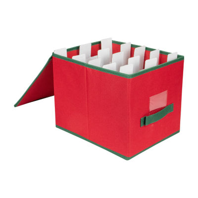 Northlight Red And Green Ornament Storage