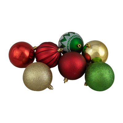Northlight Shatterproof Finish Ball 75-pc Christmas Ornament