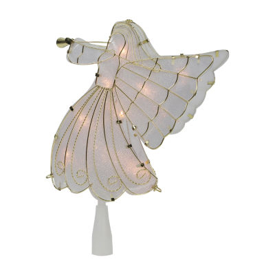 Northlight 10in Angel  Warm White Lights Christmas Tree Topper