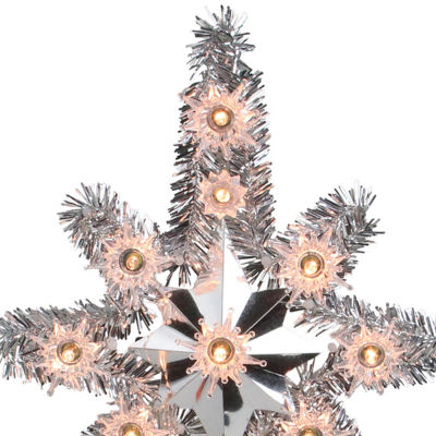 Northlight Tinsel Star Christmas Tree Topper