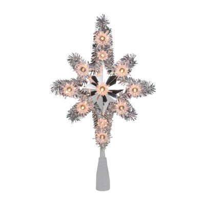 Northlight Tinsel Star Christmas Tree Topper