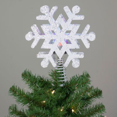 Northlight 12in Prelit Snowflake Christmas Tree Topper