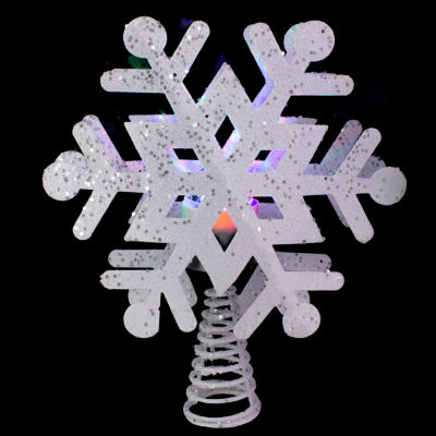 Northlight 12in Prelit Snowflake Christmas Tree Topper