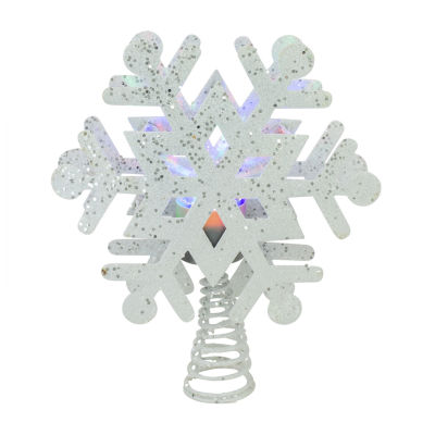 Northlight 12in Prelit Snowflake Christmas Tree Topper