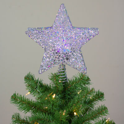 Northlight Led Silver Star Christmas Tree Topper