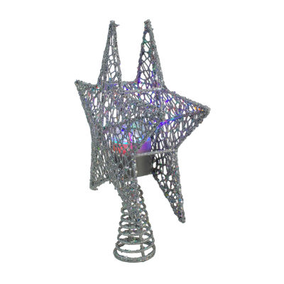 Northlight Led Silver Star Christmas Tree Topper