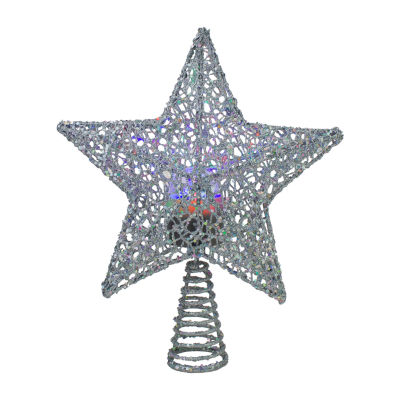 Northlight Led Silver Star Christmas Tree Topper