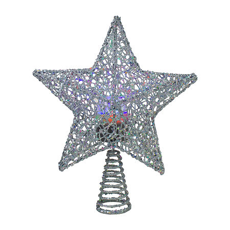 Northlight Led Silver Star Christmas Tree Topper, One Size, Silver -  33663835