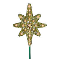Northlight Lighted Star Of Bethlehem Christmas Tree Topper, One Size, Yellow