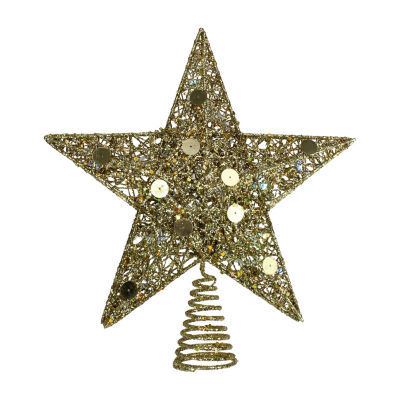 Northlight Pre-Lit Glittered Star Christmas Tree Topper