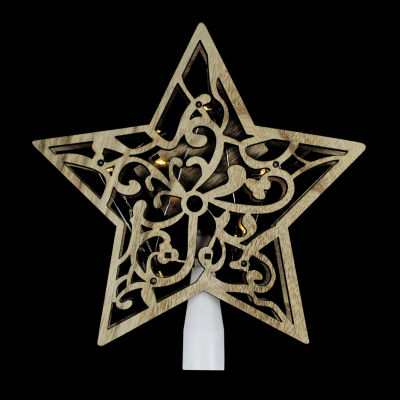 Northlight Lighted Star With Cut-Out Christmas Tree Topper