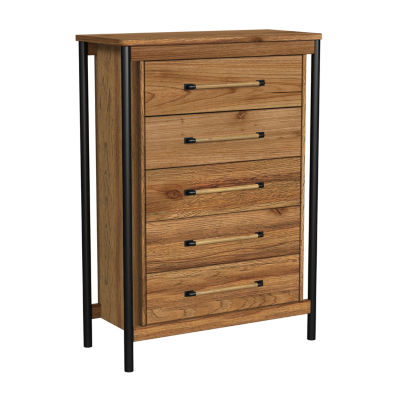 Norcross 5 Drawer Chest in Hickory