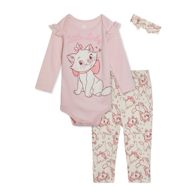 Baby Girls 3-pc. Marie Pant Set