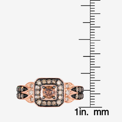 Le Vian® Ring featuring 5/8 CT. T.W. Chocolate Diamonds® 1/8 Nude Diamonds™ set 14K Vanilla, Honey or Strawberry Gold™