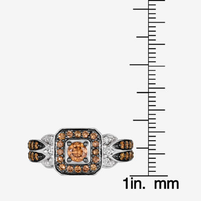 Le Vian® Ring featuring 5/8 CT. Chocolate Diamonds® 1/8 CT. Nude Diamonds™ set in 14K Vanilla, Honey or Strawberry Gold™