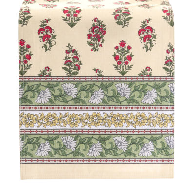 Elrene Home Fashions Nomad Harvest Block Print Table Runner