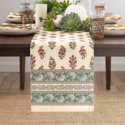 Elrene Home Fashions Nomad Harvest Block Print Table Runner