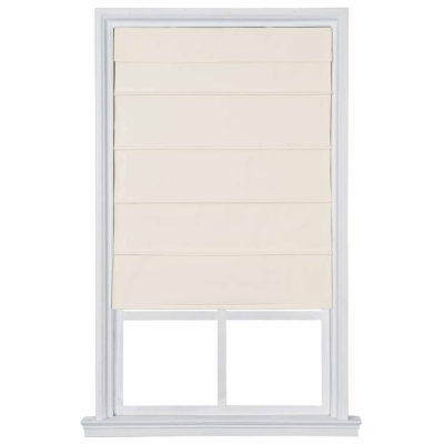 Cotton Classic Cordless Light-Filtering Roman Shades