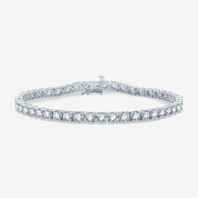 5 CT. T.W. Natural White Diamond 10K White or Yellow Gold 7.5 Inch Tennis Bracelet