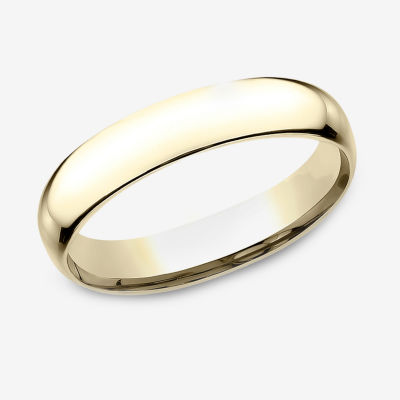 14k yellow gold men's 6mm comfort fit wedding deals band