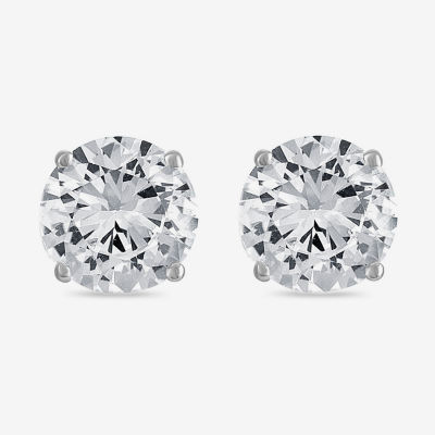 YES PLEASE! 2.5 CT.T.W. Lab-Created White Sapphire Stud Earrings in Sterling Silver