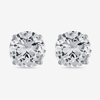YES PLEASE! 2.5 CT.T.W. Lab-Created White Sapphire Stud Earrings in  Sterling Silver - JCPenney