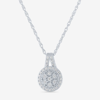 Sterling silver deals and diamond pendant