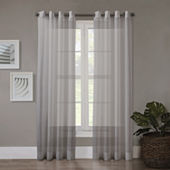 Liz Claiborne Lisette Grommet Top Sheer Single Curtain Panel