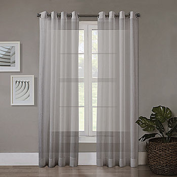 Regal Home Crushed Voile Solid Sheer Grommet Top Single Curtain Panel Jcpenney